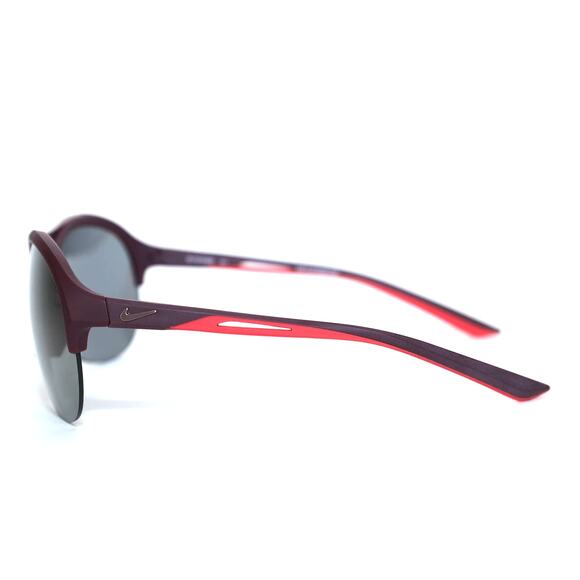 Nike Flex Momentum Semi-Rim Sunglasses - Matte Night Maroon/Gunmetal Flash - NWT - Picture 3 of 10